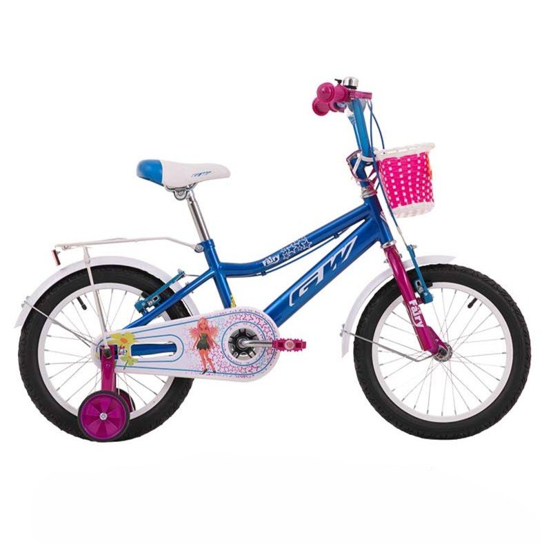 Bicicleta para Niñas Rin 16 GW Modelo Fairy, Para niñas de 4 a 6 años. Azul Celeste .Wuilpy Bike