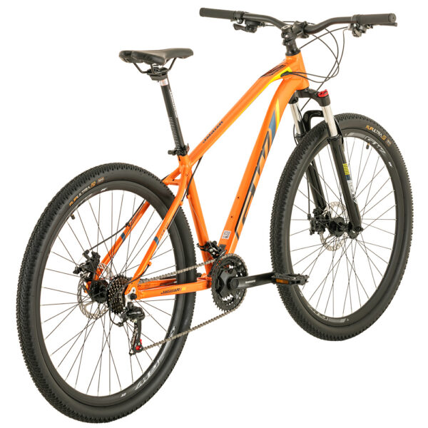 Bicicleta de montaña GW rin 29 Jaguar. Color Naranja Marco en aluminio. Wuilpy Bike.