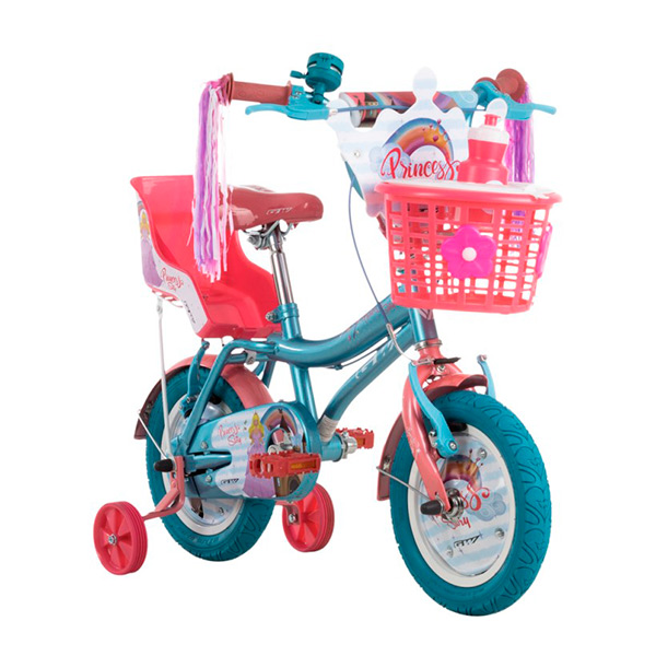 Bicicleta Infantil Para Niñas Y Niños Princesas 12 Pulgadas De 3 A