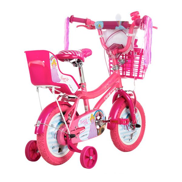 Bicicleta Para Niñas GW Rin 12 Princess Story 2 A 4 Años Fucsia