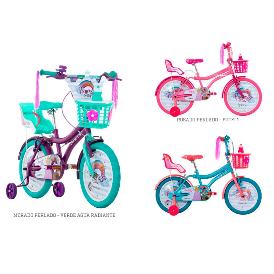 Bicicleta para niñas rin 16 Gw Princess Story - Tienda de Bicicletas Wuilpy  Bike