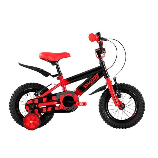 Bicicleta para niños rin 12 Gw, Shadow. 2 a 5 años. Wuilpy Bike. Negro Rojo.