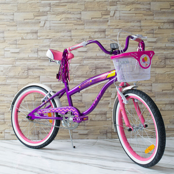 Bicicleta para niñas rin 20 Gw Candy morado con fucsia. Wuilpy Bike