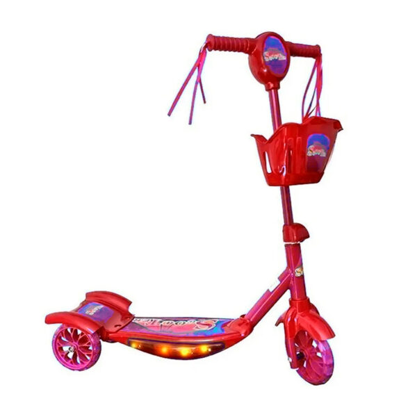 Patineta para niños canasta Wuilpy Bike. Rojo