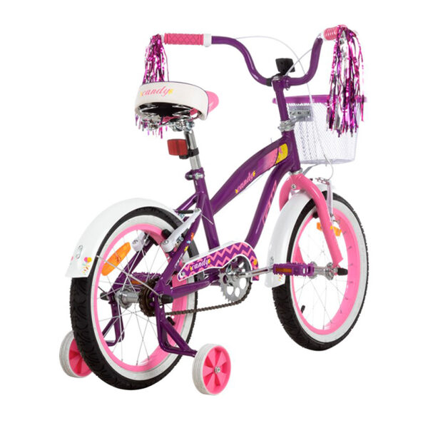 Bicicleta para niñas rin 16 Gw Candy morada. Wuilpy Bike.
