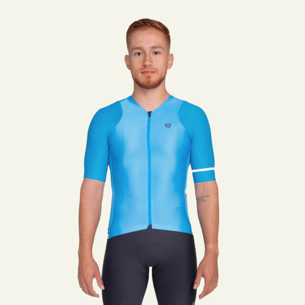 Camisa de ciclismo Gw Essential para hombre. Azul. Wuilpy Bike.