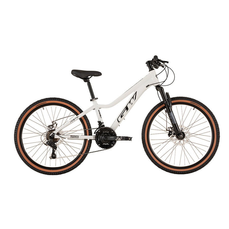 Bicicleta rin 24 Gw Monkey para niños. Wuilpy Bike. Blanco.