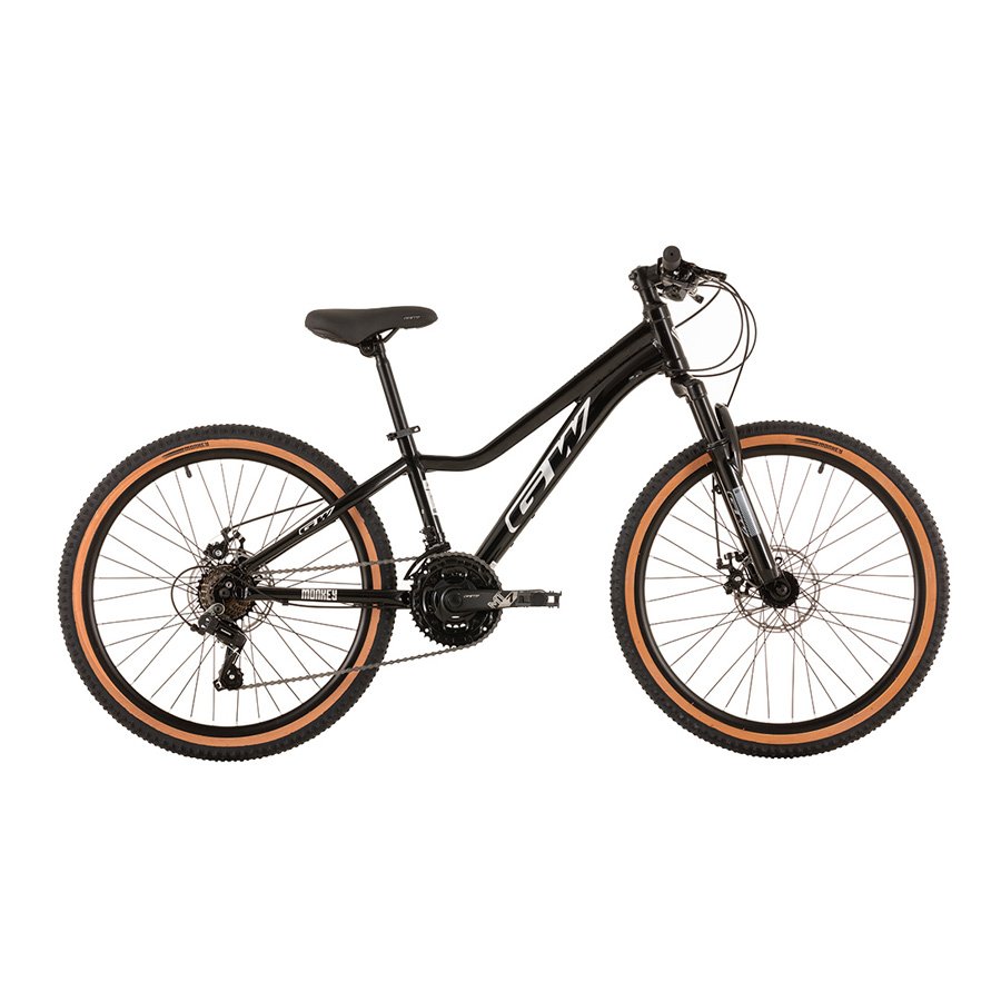 Bicicleta rin 24 Gw Monkey para niños. Wuilpy Bike. Negro