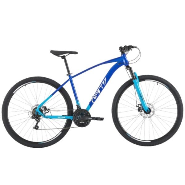 Bicicleta MTB GW Rin 29 Titan Wuilpy Bike Color azul, marco en acero, frenos de disco mecánico, 3x7 velocidades, shimano.