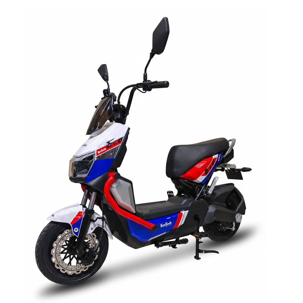 Bicicleta Eléctrica Eco Tech 800w, Batería 60V 20Ah. Color Rojo. Wuilpy Bike.