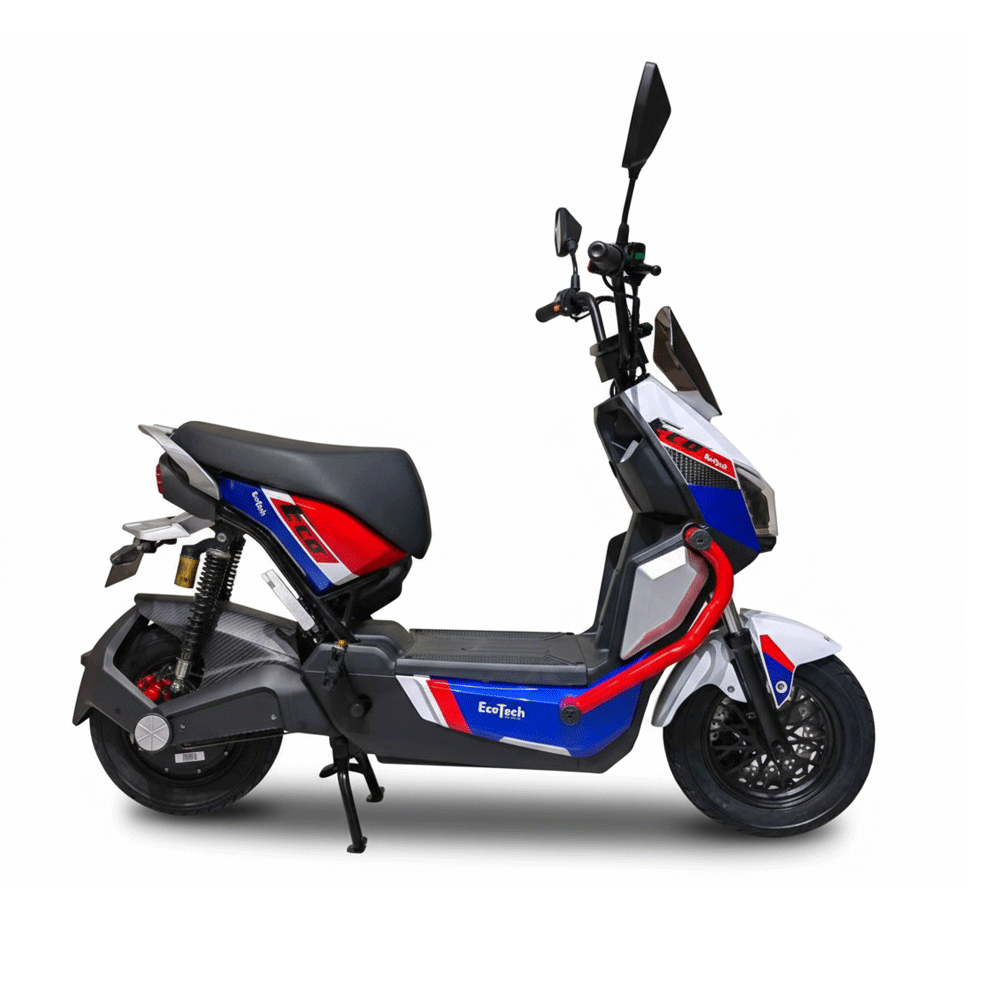 Bicicleta Eléctrica Eco Tech 800w, Batería 60V 20Ah. Wuilpy Bike. Color Rojo