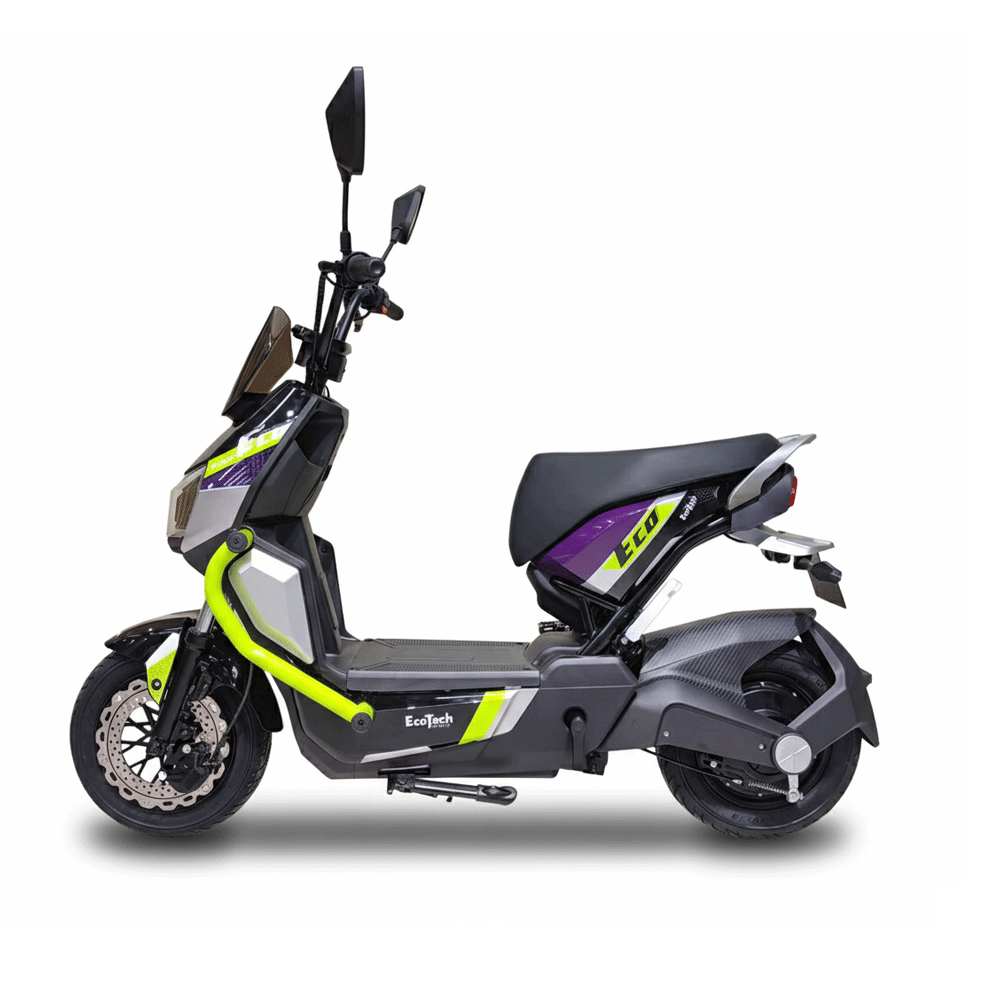 Bicicleta Eléctrica Eco Tech 800w, Batería 60V 20Ah. Color Verde. Wuilpy Bike.