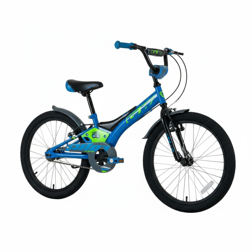 Bicicleta para Niños Rin 20 GW Pilot 6 a 9 Años. Color Azul Wuilpy Bike.