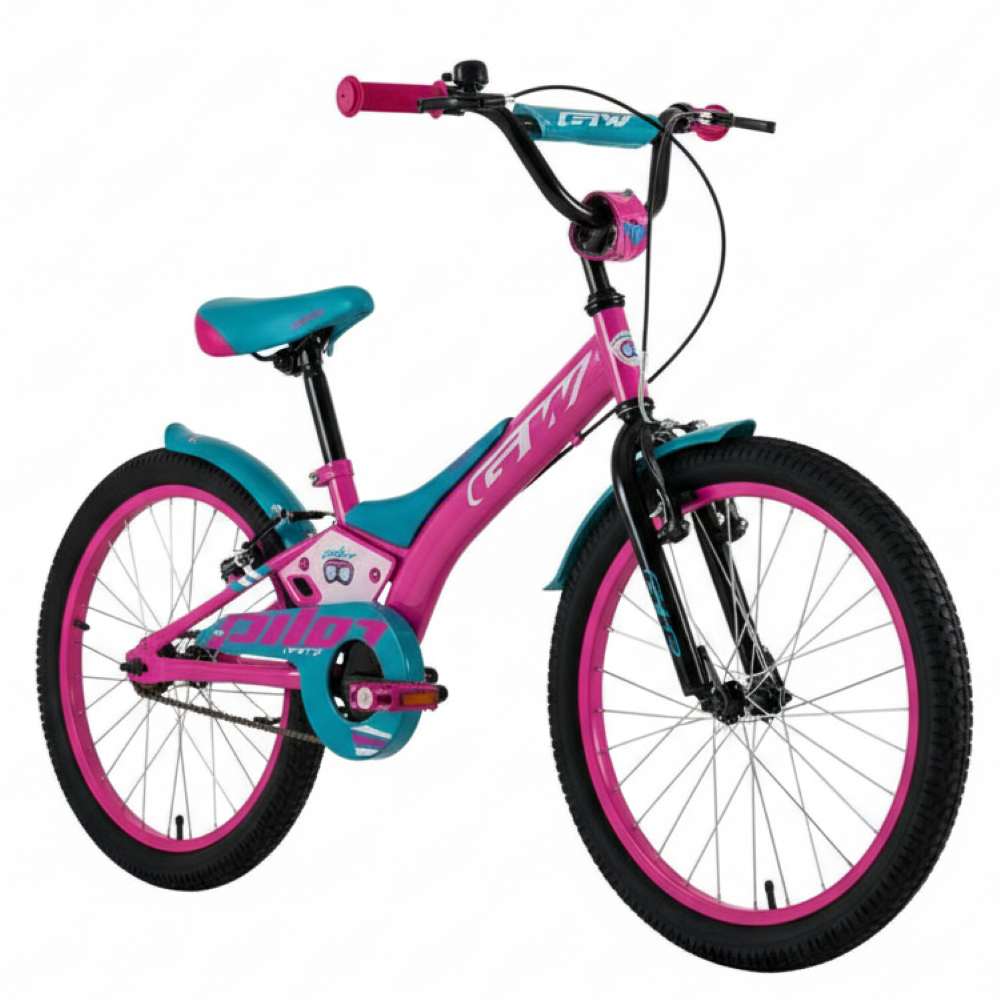Bicicleta para Niños Rin 20 GW Pilot 6 a 9 Años. Color Rosado Magenta Wuilpy Bike.