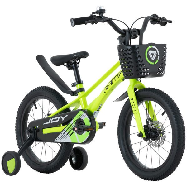 Bicicleta para niños rin 16 Gw Verde Neon. Edad 4 a 7 años. Wuilpy Bike.